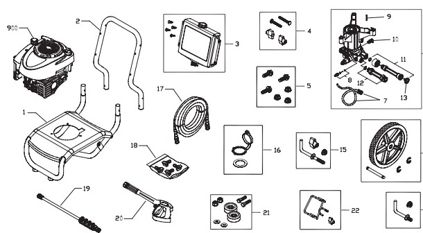 Craftsman Pressure Washer 020312-0 Parts